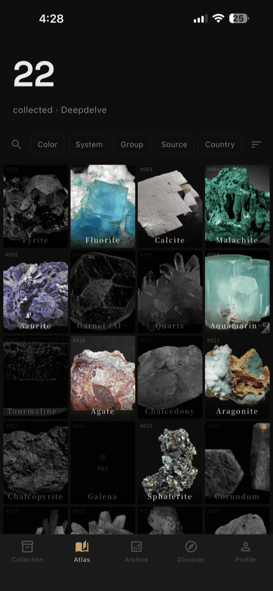 MineralWild Atlas — 5,587 minerals index