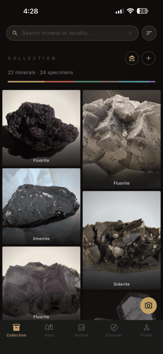MineralWild Collection — Museum-grade specimen catalog